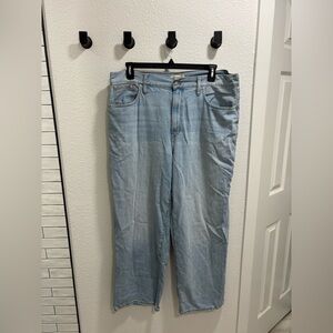 Madewell - The Perfect Vintage Lightwash Wide leg Jean - 33 TALL